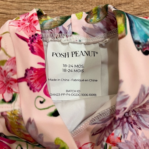 PoshPeanut Butterfly 18-24M 2 piece bathing suit - Picture 2 of 3